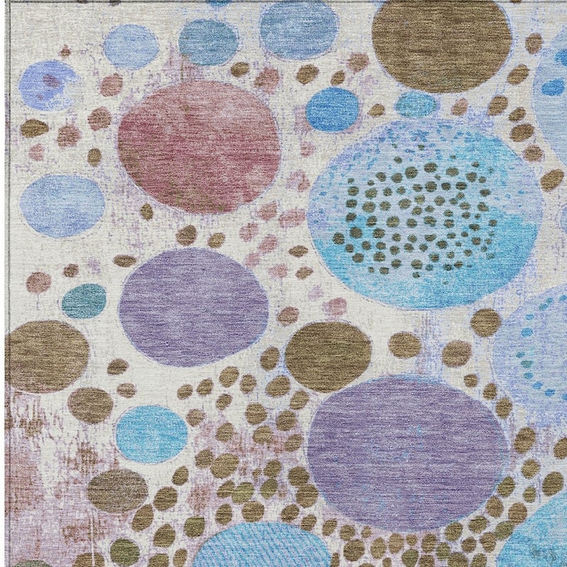 HomeRoots Geometric Transitional Rectangle Outdoor Rug