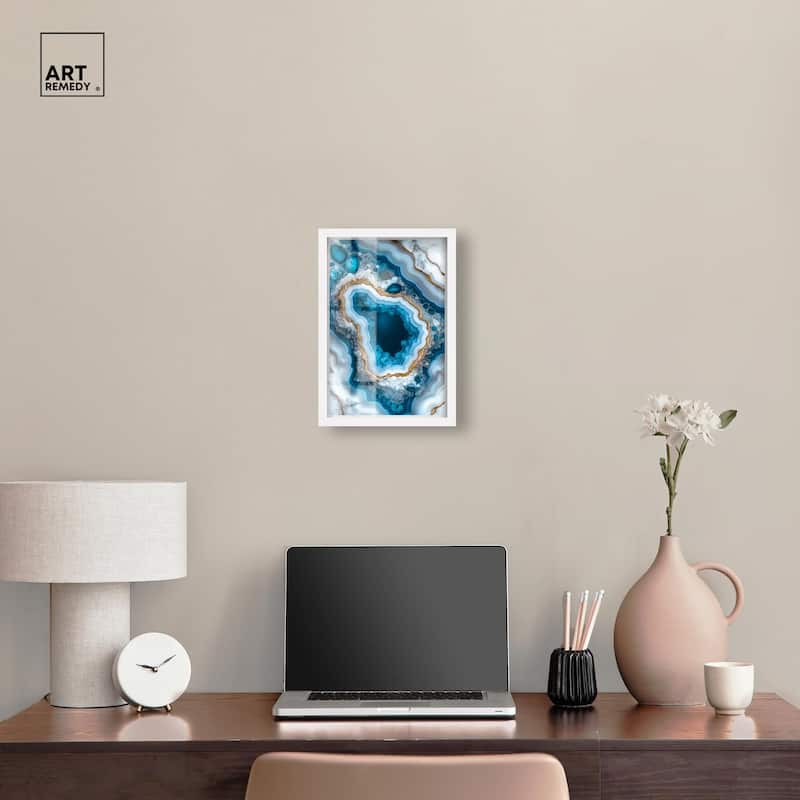Gilded Geode Eye I Shadowbox by Art Remedy