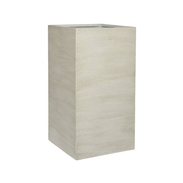 Pottery Pots 31.5 in H Square Beige Washed Ficonstone Indoor/Outdoor Bouvy  Large Planter, Plant Pot, Flower Pots, Modern Planter - Bed Bath & Beyond -  39865493