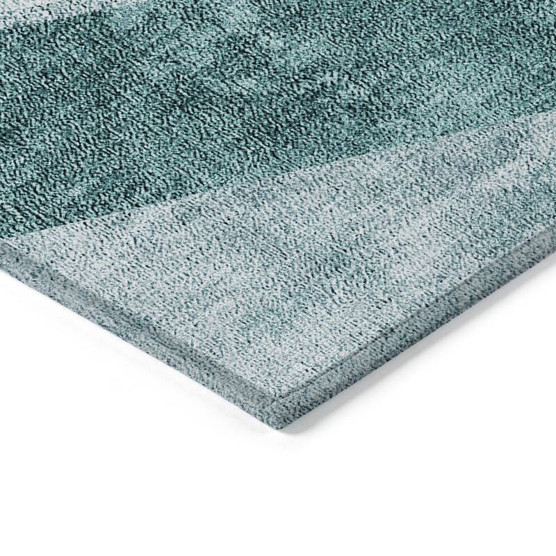 HomeRoots Geometric Transitional Rectangle Outdoor Rug
