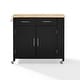 preview thumbnail 11 of 31, Savannah Wood Top Drop Leaf Kitchen Island/Cart - 30"d x 42"w x 37"h