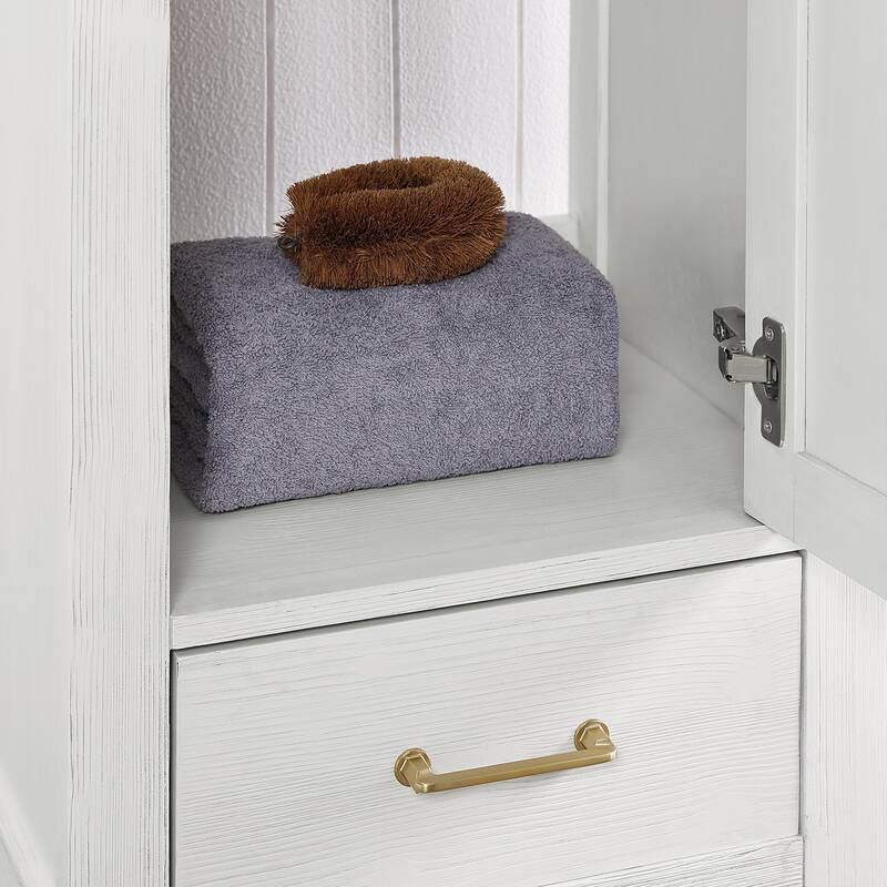 Gela Single Sink Bath Vanity with Drop-In White Ceramic Basin