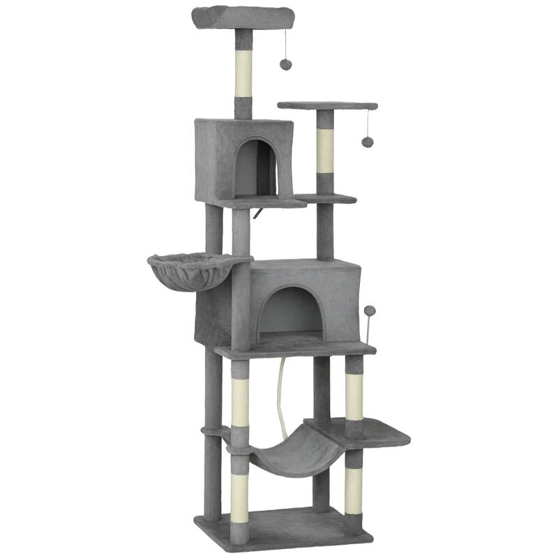 80" Tall Cat Tree Multi-Level Cat Tower