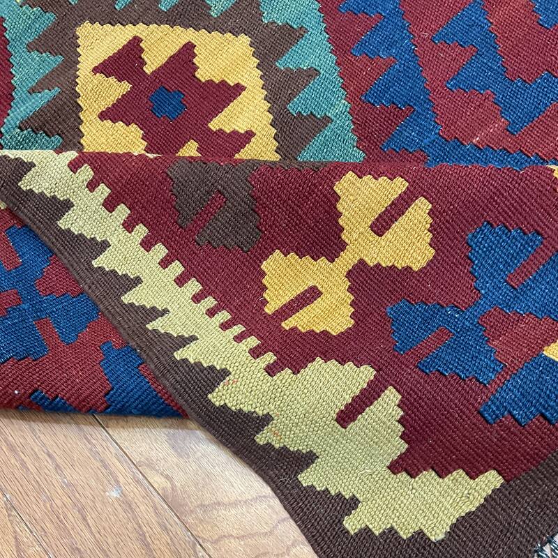 HERAT ORIENTAL Hand-woven Mimana Kilim Wool Rug (2'10 x 5') - 2'10" x 5'