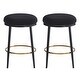 preview thumbnail 15 of 22, Modern 24.75" Set of 2 Bar Stools with Foam Padded Seat, Metal Legs for Dining Room Living Room and Bedroom