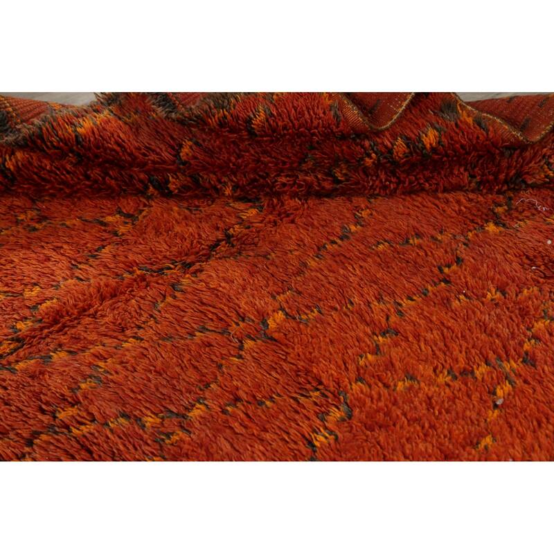 Tribal Moroccan Oriental Area Rug Wool Hand-knotted Office Carpet - 5'8" x 10'3"