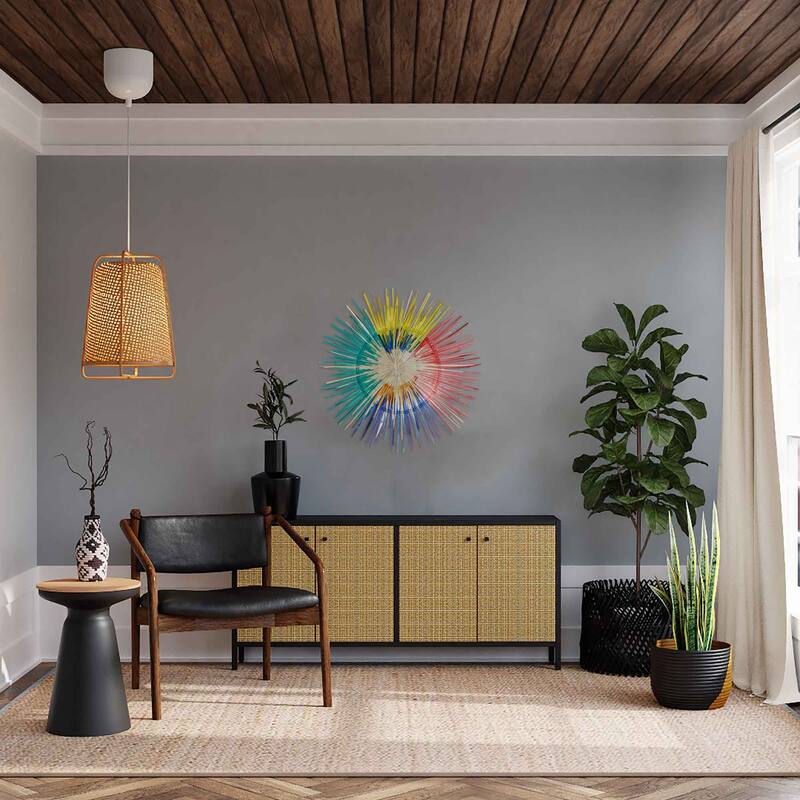 Global Crafts Large Sun Plate Wall Decor