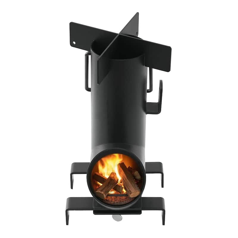 Camping Rocket Stove for Wood, Twigs, or Sticks, Outdoor Use