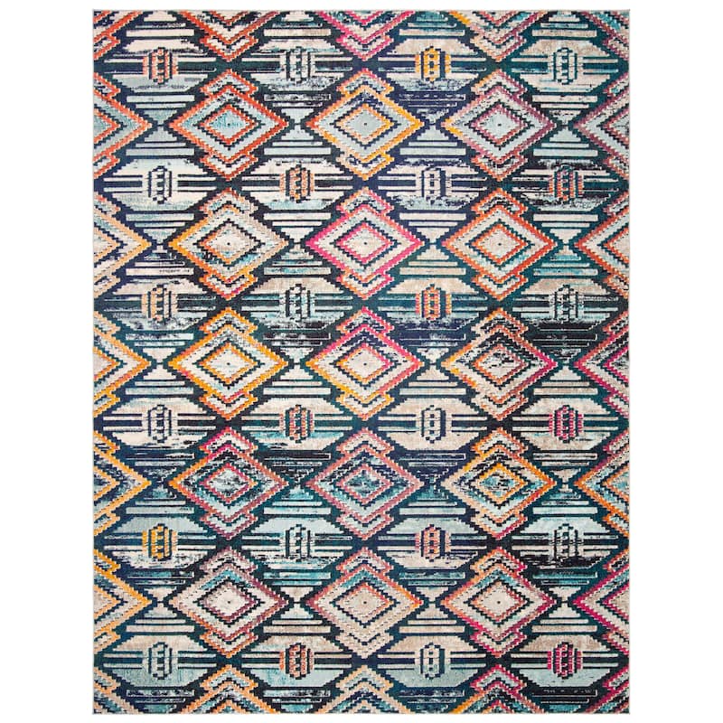 SAFAVIEH Madison Ailene Boho Diamond Tribal Rug