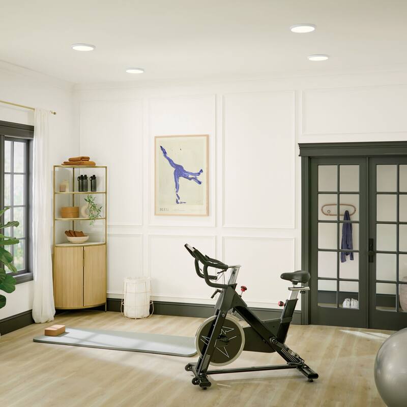 Kichler 53009WH30 Ara 10" Wide LED Flush Mount Drum Ceiling Fixture