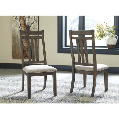 Wyndahl Dining Upholstered Side Chair - Set of 2 - Brown