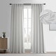 preview thumbnail 1 of 40, Exclusive Fabrics Simply Faux Linen Curtains - 2 Panels - Light Filtering Window Curtains 50 X 108 - Off White