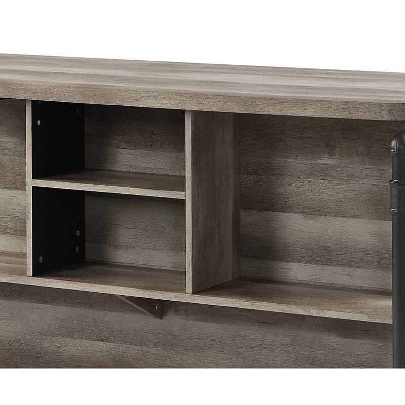 Edina Antique Oak & Sandy Gray Finish Counter Height Table