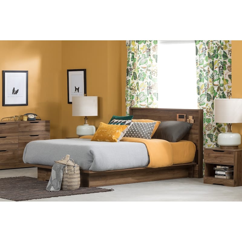 South Shore Holland 6-Drawer Double Dresser - Natural Walnut