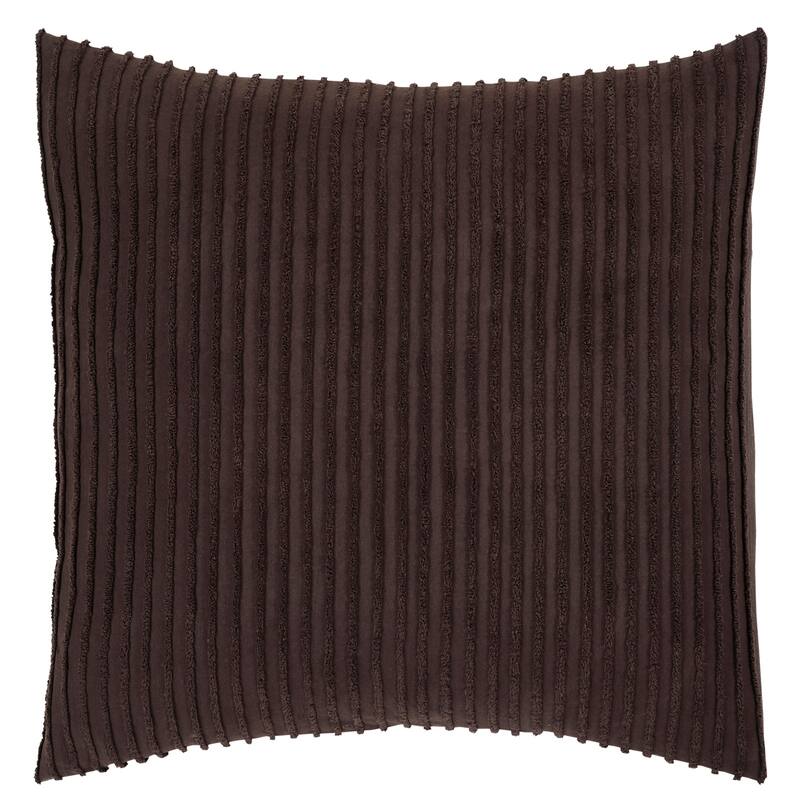 Better Trends Jullian Bold Stripes Design 100% Cotton Tufted Shams Machine Washable Tumble Dry