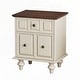 preview thumbnail 41 of 116, Wood NightStand with Metal Handle