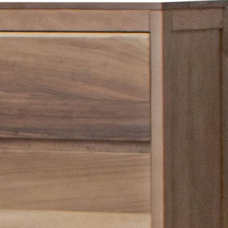 Neuv 53 Inch Tall Dresser Chest, 4 Drawers, Natural Brown Solid Mango Wood