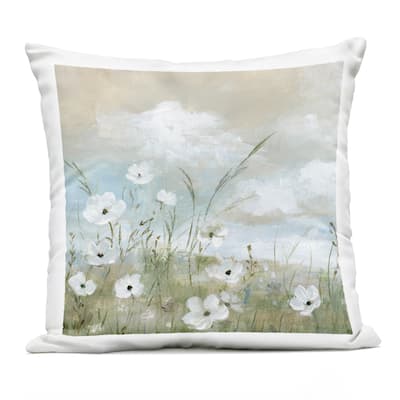 Stupell Clouds Beyond Meadow Printed Outdoor Throw Pillow Design by Nan