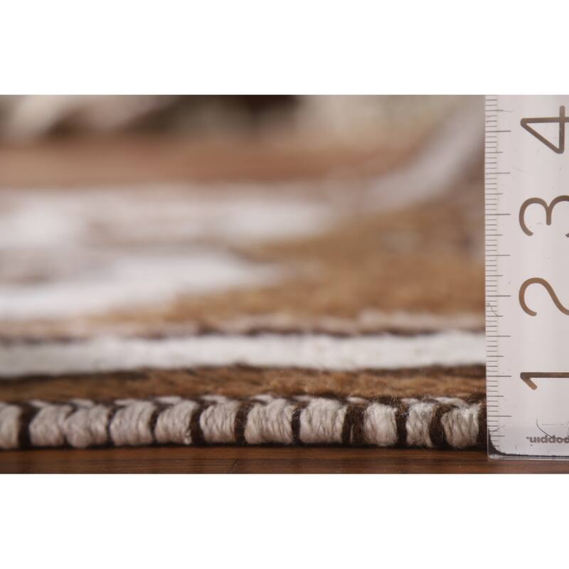 Plush Turkish Anatolian Runner Rug Hand-knotted Beige Wool Carpet - 3'6"x 13'3"