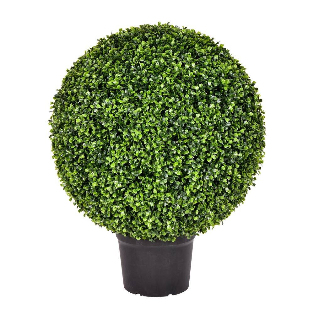 Vickerman 24" Artificial Green Boxwood Ball.