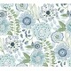 preview thumbnail 1 of 5, York Wallcoverings Artistic Bouquet Alpine and Leaf Wallpaper