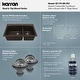 preview thumbnail 10 of 81, Karran Drop-In Quartz 33 in. 1-Hole 60/40 Double Bowl Kitchen Sink Kit
