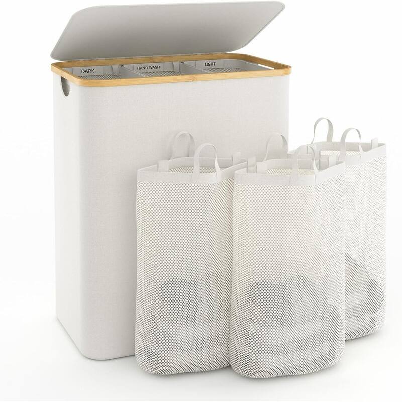 Hampers for Laundry Basket with Lid, Extra Large Laundry Hamper - Brown