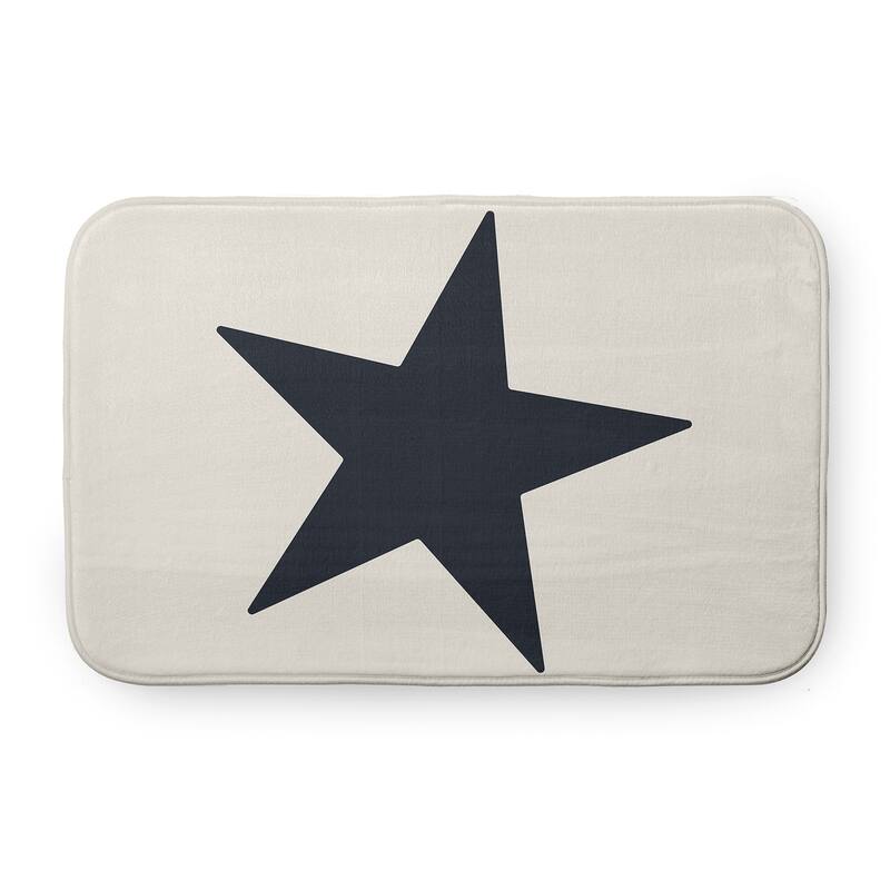 Big Star Bathmat - Shark Blue - 34" x 21"