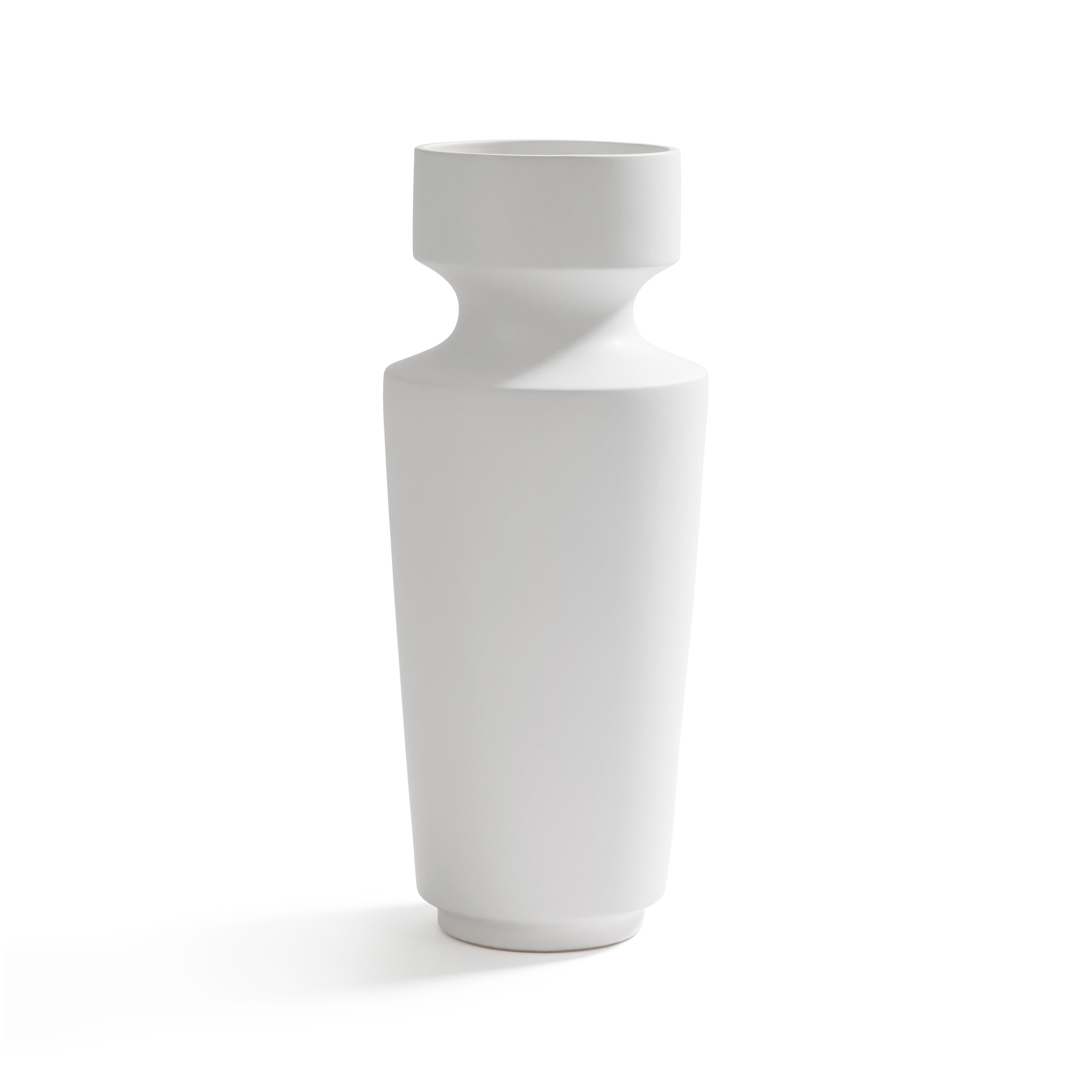 Ojai White Ceramic Vase 18.25"