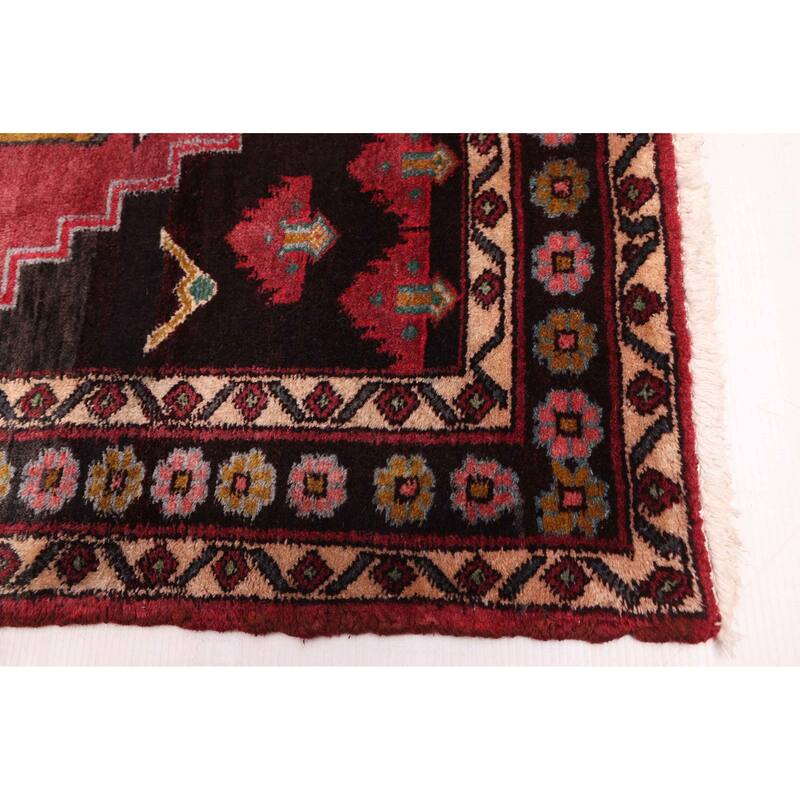 ECARPETGALLERY Hand-knotted Konya Anatolian Burgundy Wool Rug - 3'5 x 12'10