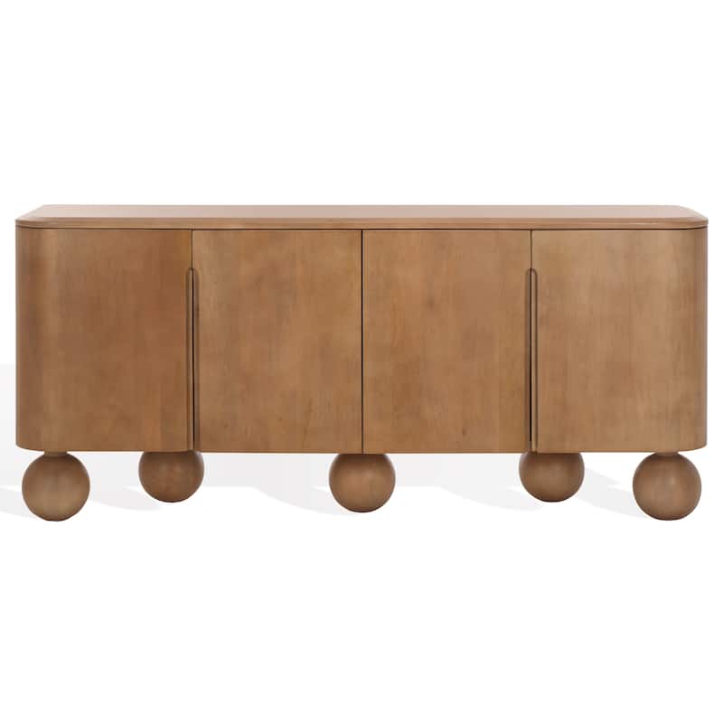 SAFAVIEH Couture Tuckerman 4-Door Wood Sideboard - 71"W x 16"D x 32"H