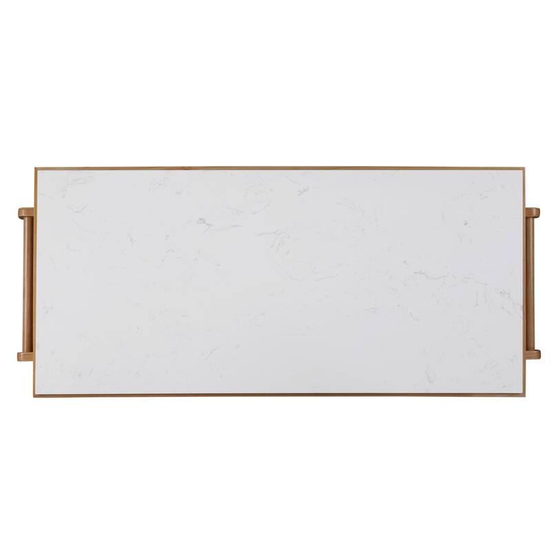 Laurie Natural 3-Drawer Kitchen Island