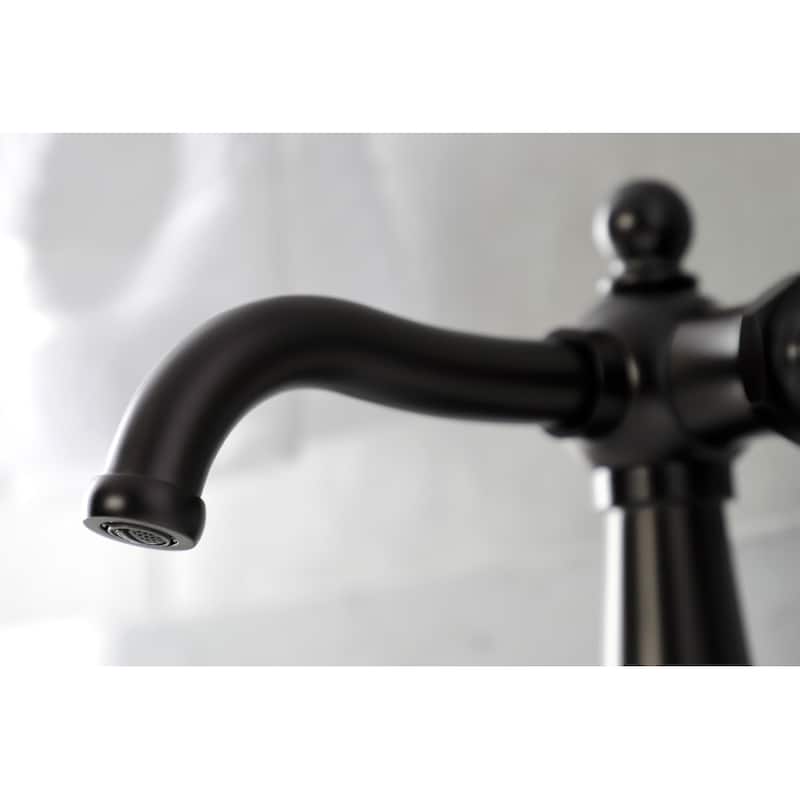 Nautical Single-Handle Bathroom Faucet with Push Pop-Up