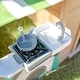 preview thumbnail 4 of 15, Teamson Kids Agnes Wooden Playhouse with Garden Window, Fixed Bench & Flower Boxes, Tan