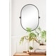 preview thumbnail 2 of 24, TEHOME Elysian Farmhouse Oval Pivot Metal Wall Mirror - 20'' x 30''