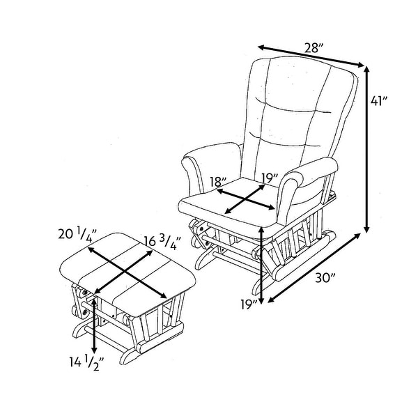 Storkcraft tuscany hotsell glider and ottoman