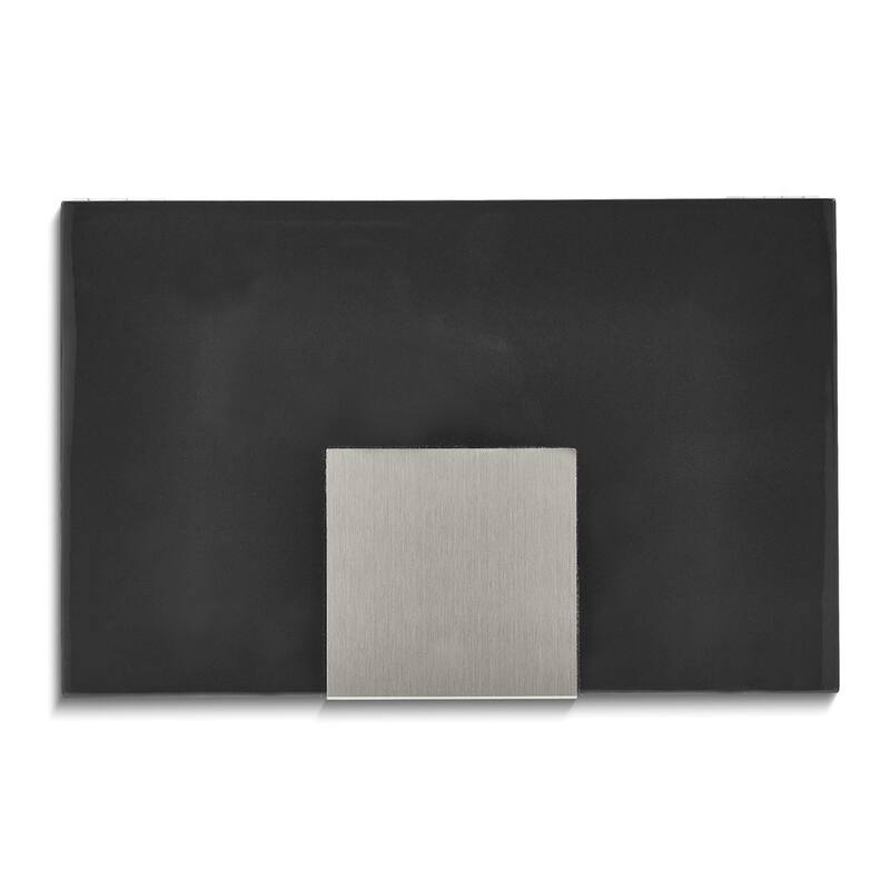 Curata Lacquered Black Finish with Metal Accent Velour Lined Wooden Valet Jewelry Box