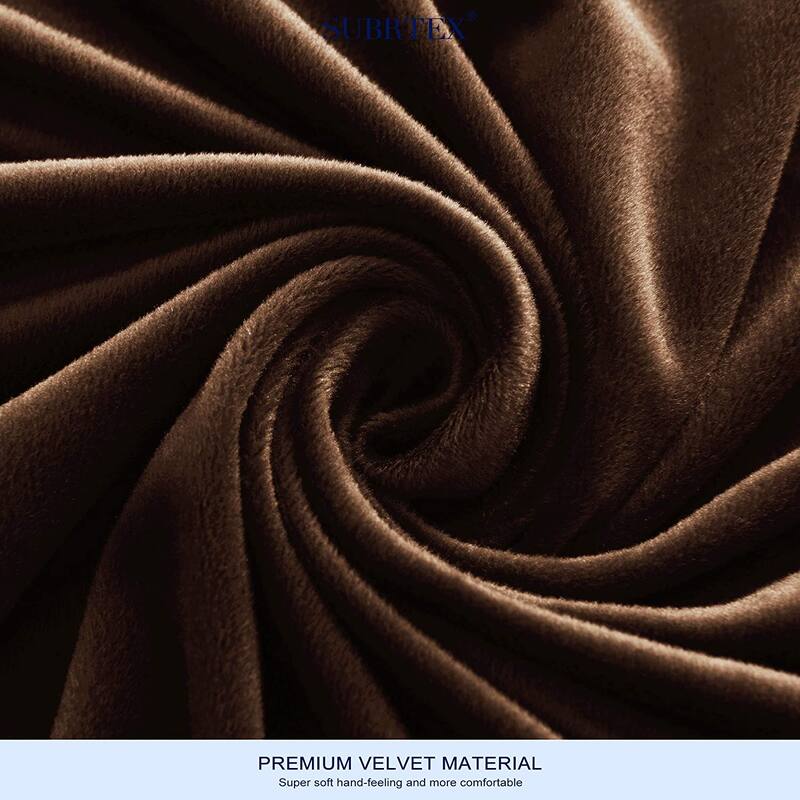 Subrtex Armchair Cushion Covers Velvet Stretch Furniture Protector