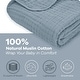 preview thumbnail 3 of 3, Baby Muslin Blanket - Large 40" X 40", Pacific Blue, By Comfy Cub - Pacific Blue