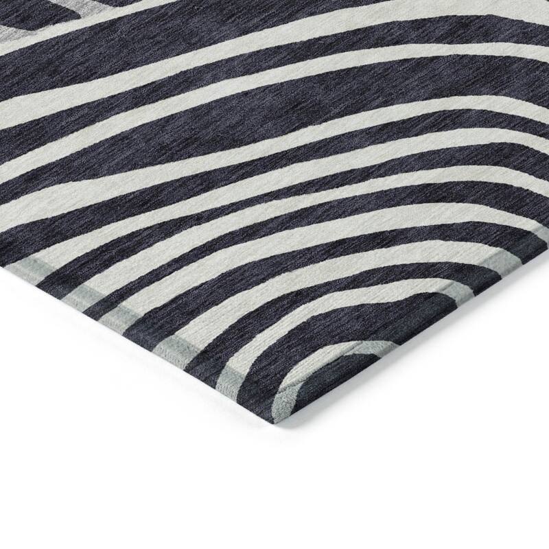 HomeRoots Abstract Transitional Rectangle Outdoor Rug