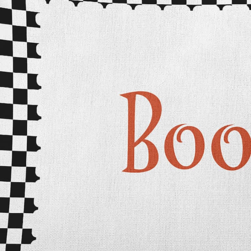 Halloween Boo Checks Accent Pillow