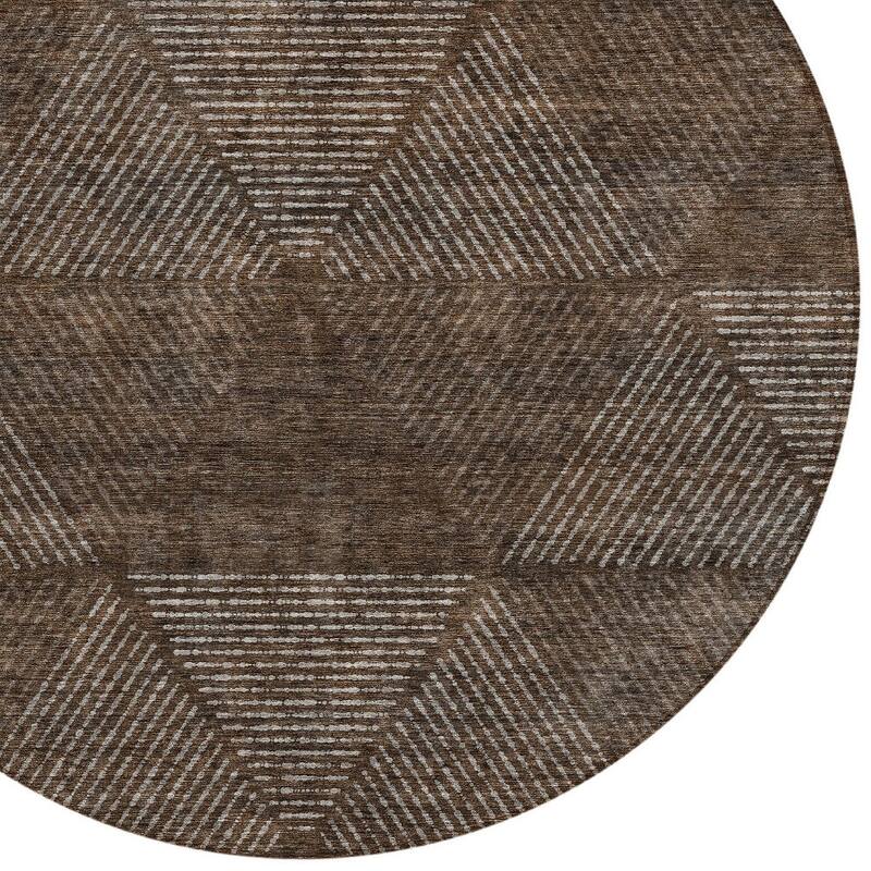 HomeRoots Geometric Transitional Rectangle Outdoor Rug