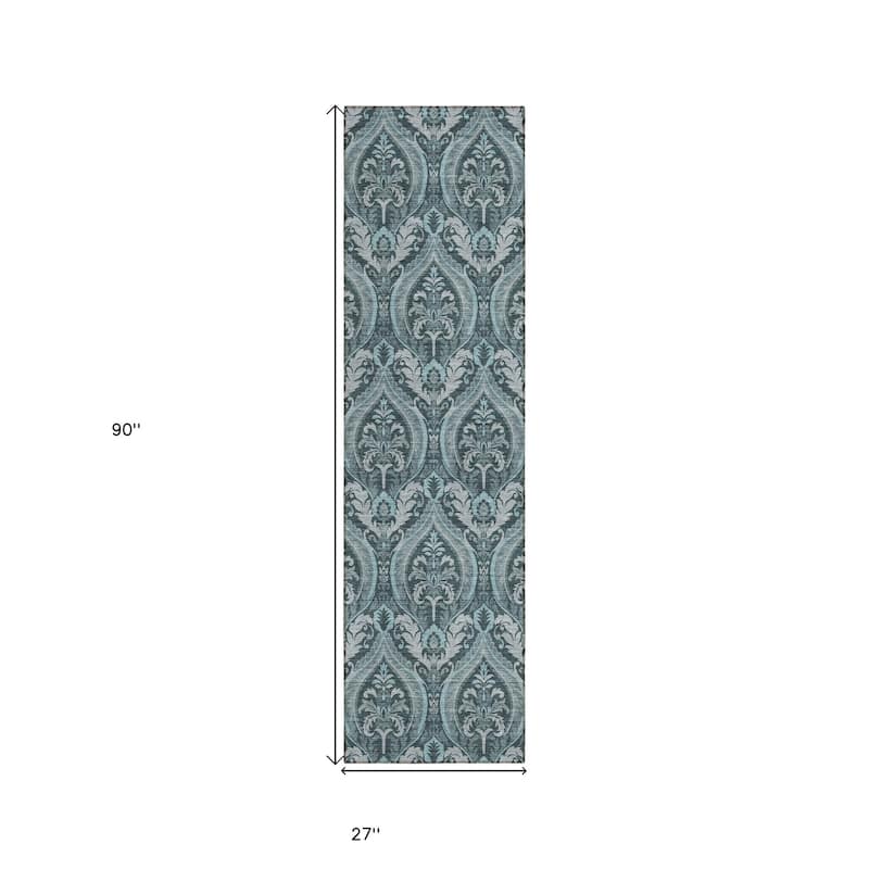 Talu Graceful Floral Weather Resistant Classic Meets Modern Outdoor Rug