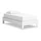 preview thumbnail 34 of 32, Signature Design by Ashley Hallityn White Panel Platform Bed