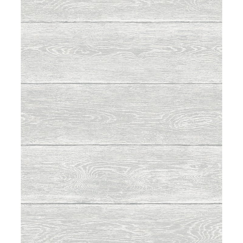 NextWall Woodgrain Peel and Stick Wallpaper - 20.5 in. W x 18 ft. L - Harbor Grey