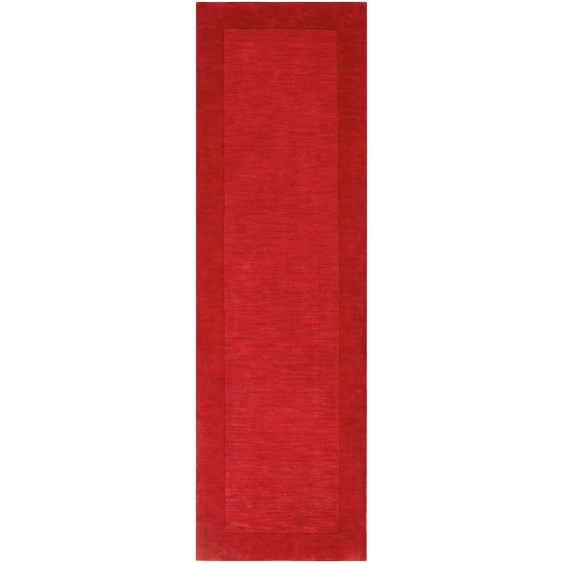 Livabliss Mystique Casual Area Rug - 2'6" x 8' Runner - Red