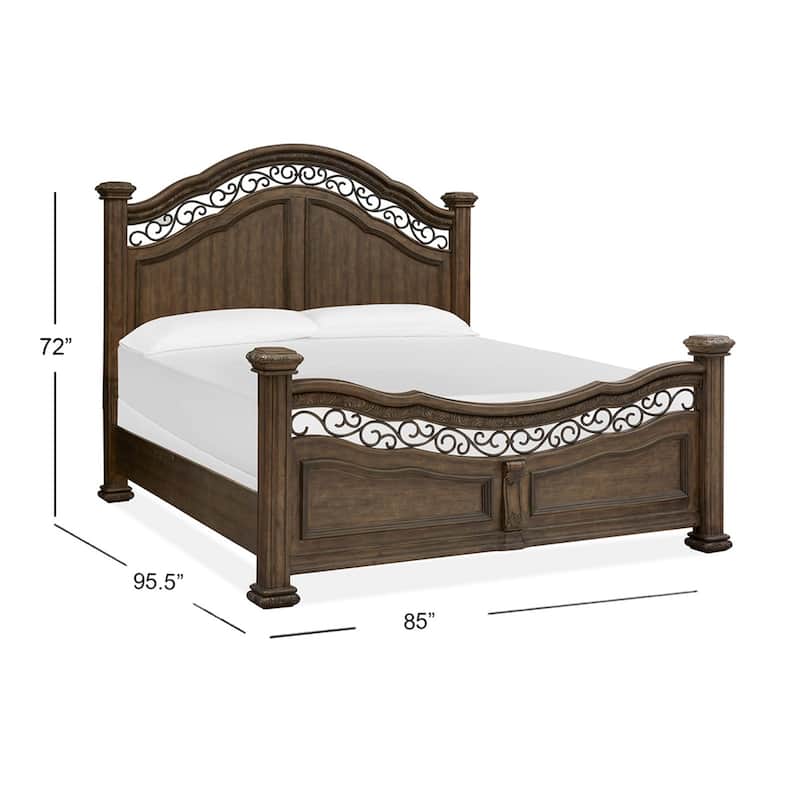 Magnussen Home Durango Willadeene Brown Panel Bed