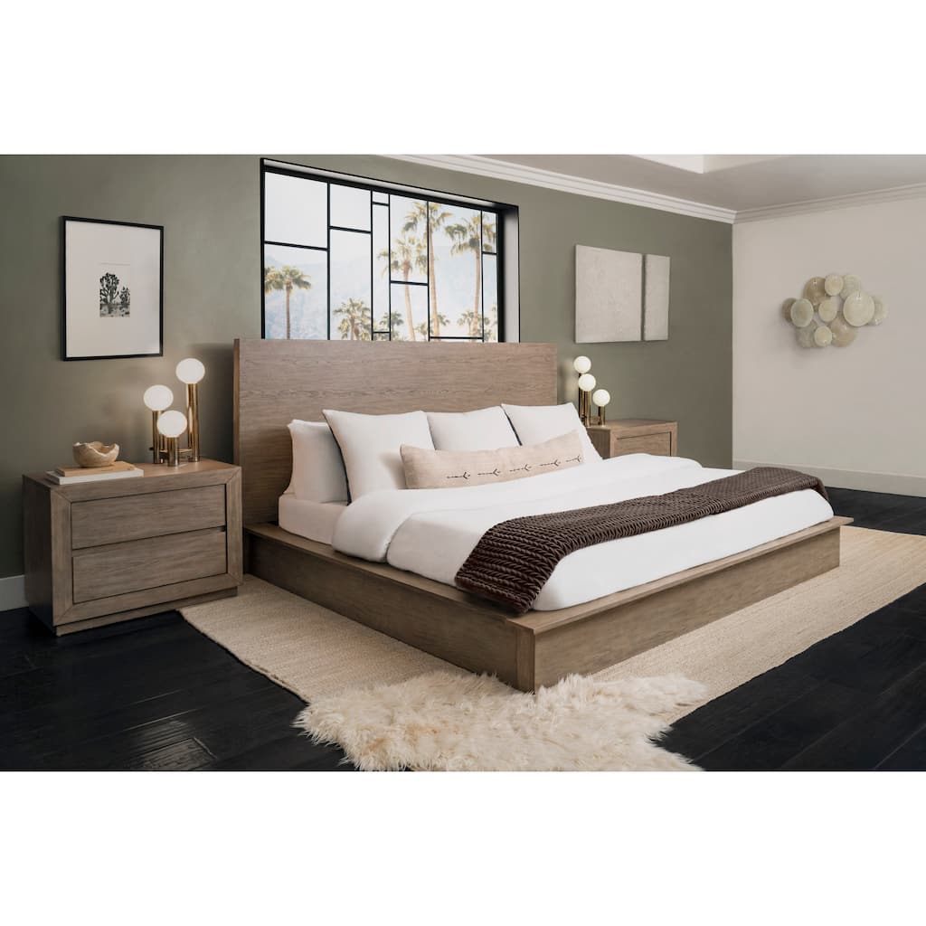 Abbyson Resto 3 Piece Weathered Grey Bedroom Set