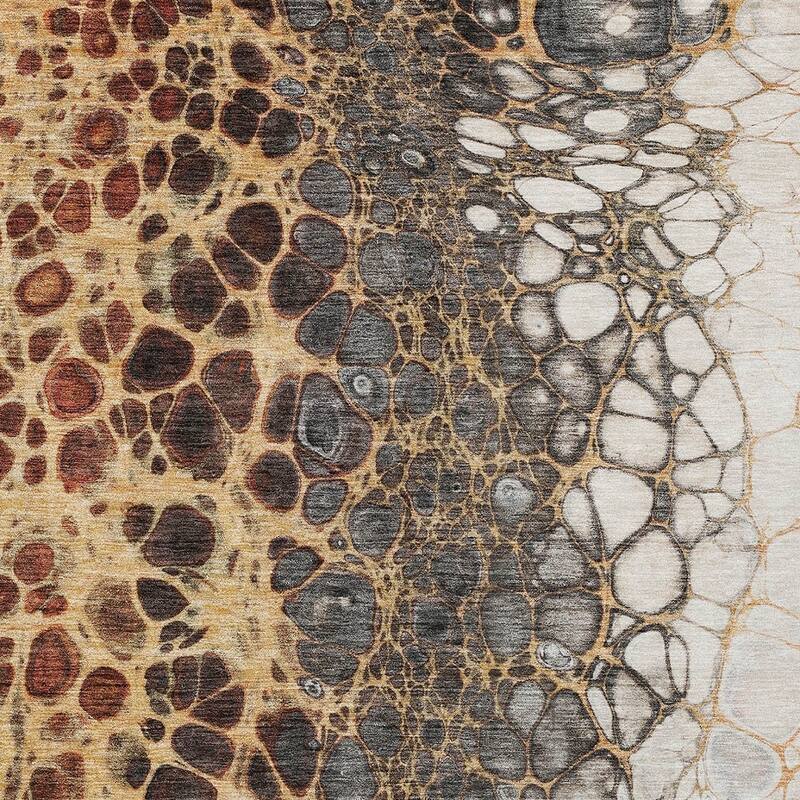 HomeRoots Abstract Transitional Rectangle Outdoor Rug