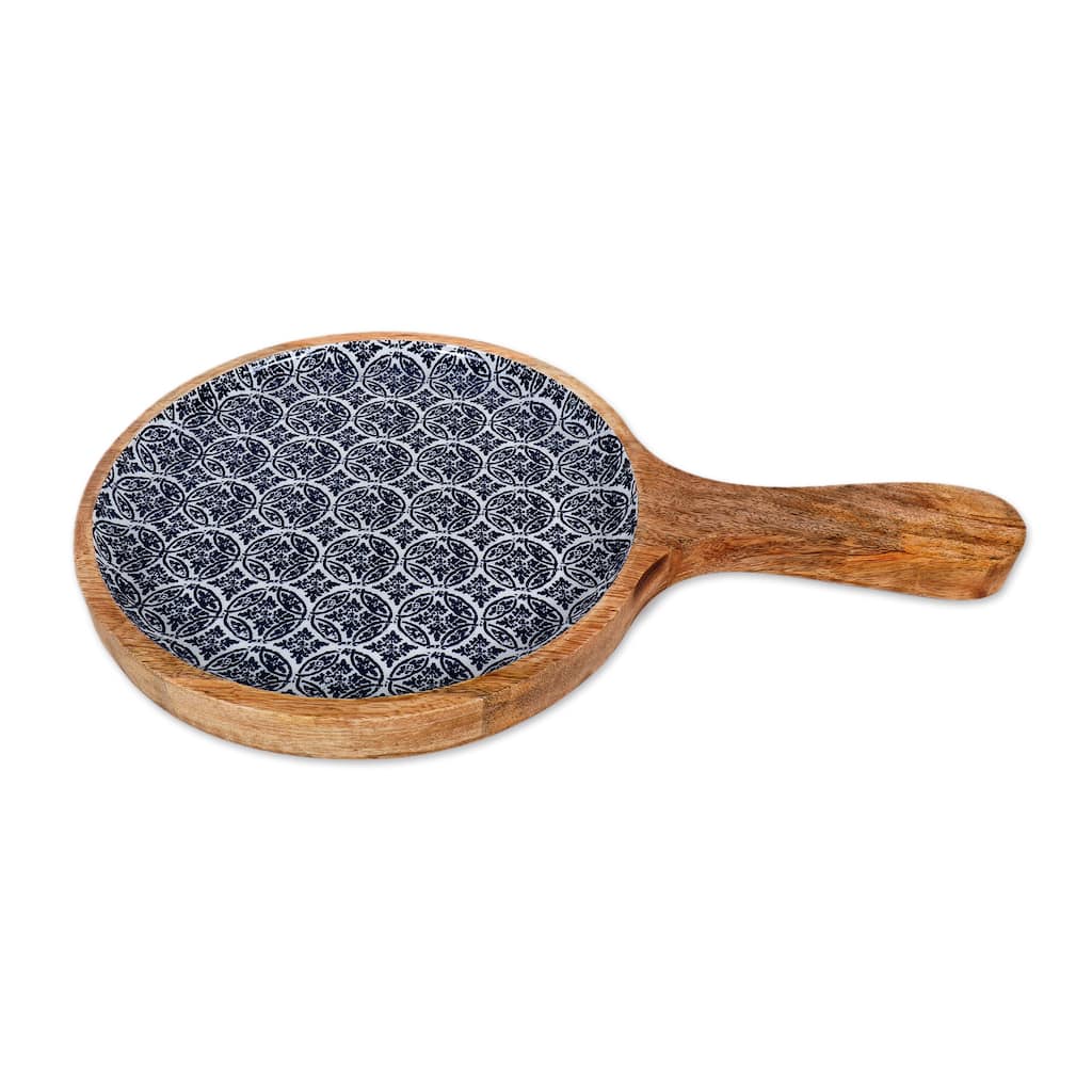 Novica Handmade Dine In Style Wood And Resin Platter